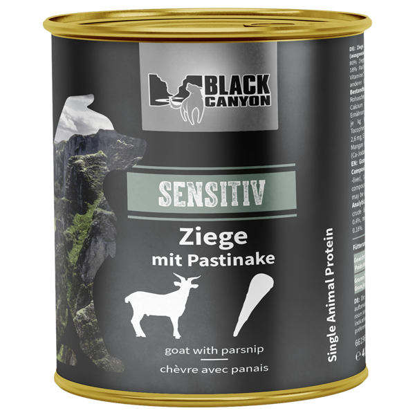 Black Canyon Dog "Sensitiv" - Geit met Pastinaak 820g