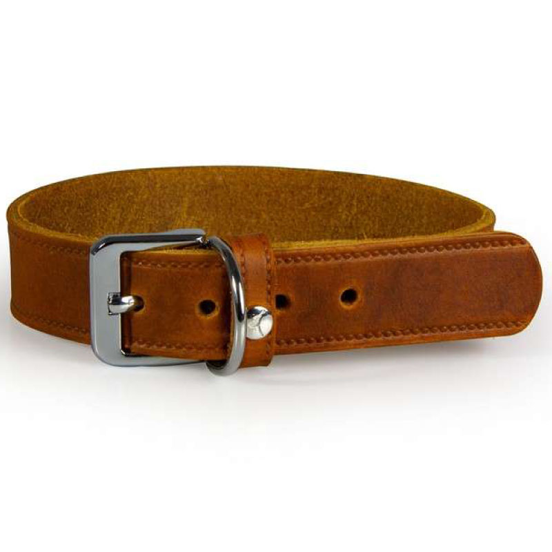 Das Lederband Weinheim Halsband Maroon
